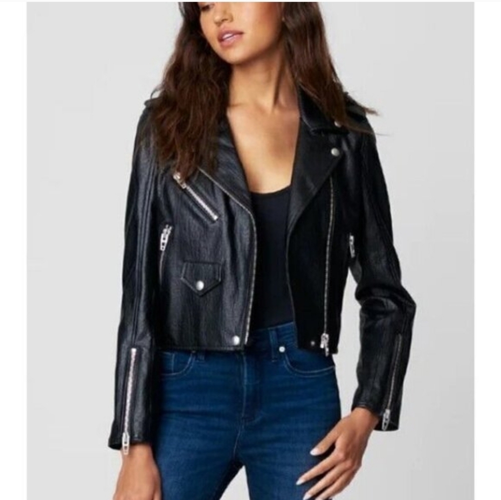 BlankNyc Black Leather Biker Jacket